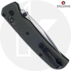 MODIFIED Benchmade Bugout 535 + KP Exclusive Panzer Green Cerakote AWT Aluminum Scales + KP Black Thumbstud & Standoffs -Knives Shop AWT PANZERBUGOUT CLOSED BACK