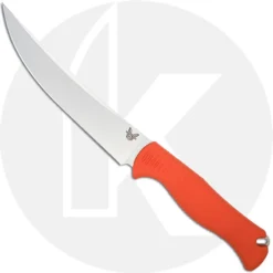 Benchmade Meatcrafter 15500 - Steven Rinella - CPM 154 Trailing Point Fixed Blade - Orange Santoprene - USA Made