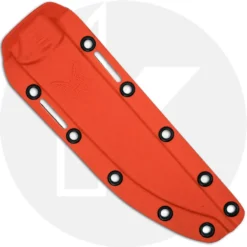 Benchmade Meatcrafter 15500 - Steven Rinella - CPM 154 Trailing Point Fixed Blade - Orange Santoprene - USA Made -Knives Shop BM 15500 SHEESH