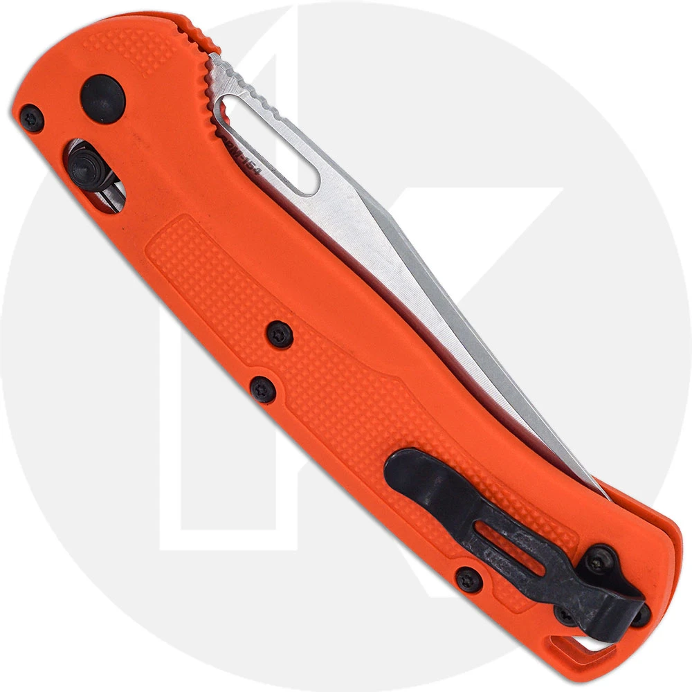 Benchmade Taggedout 15535 - CPM 154 Clip Point - Orange Grivory - AXIS Lock Folder - USA Made 3 Benchmade Taggedout 15535 - CPM 154 Clip Point - Orange Grivory - AXIS Lock Folder - USA Made - Image 3