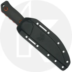 Benchmade Raghorn 15600OR - Orange CruWear Drop Point Fixed Blade - Carbon Fiber - USA Made -Knives Shop BM 15600OR sheath2