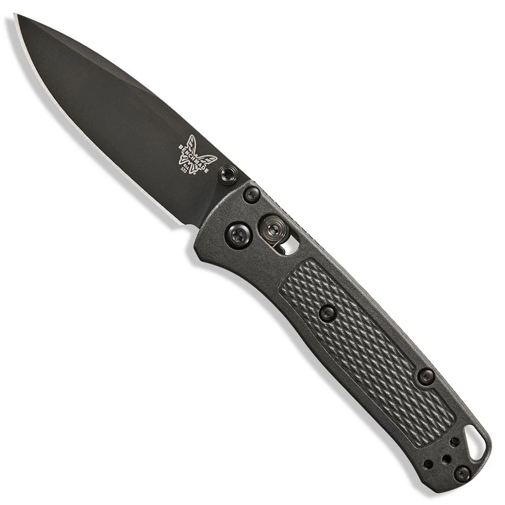 Benchmade Mini Bugout 533BK-2 Knife - Black S30V Drop Point - Black CF-Elite - AXIS Lock Folder - USA Made 1 Benchmade Mini Bugout 533BK-2 Knife - Black S30V Drop Point - Black CF-Elite - AXIS Lock Folder - USA Made