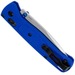 Benchmade Bugout 535 EDC Knife Drop Point Blue Grivory AXIS Lock Folder USA Made -Knives Shop BM 535 CLOSED FRONT