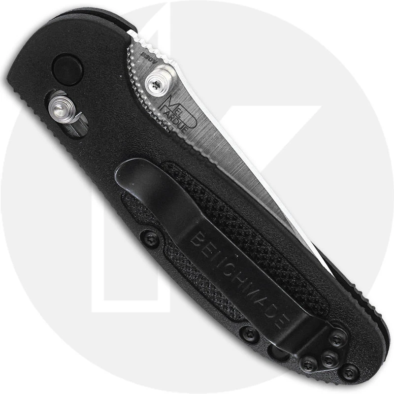 Benchmade 556 Mini Griptilian S30V Satin Drop Point, Black GFN AXIS Lock Folder USA Made 3 Benchmade 556 Mini Griptilian S30V Satin Drop Point, Black GFN AXIS Lock Folder USA Made - Image 3
