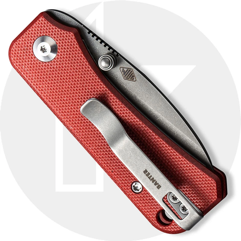 CIVIVI Baby Banter C19068S-6 - Gray Stonewash Nitro-V - Burgundy G10 - Liner Lock Folder 3 CIVIVI Baby Banter C19068S-6 - Gray Stonewash Nitro-V - Burgundy G10 - Liner Lock Folder - Image 3