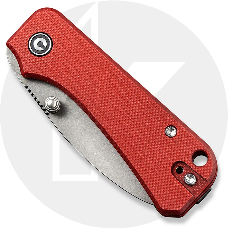 CIVIVI Baby Banter C19068S-6 - Gray Stonewash Nitro-V - Burgundy G10 - Liner Lock Folder 2 CIVIVI Baby Banter C19068S-6 - Gray Stonewash Nitro-V - Burgundy G10 - Liner Lock Folder - Image 2