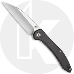 CIVIVI Hadros Knife C20004-1 - Value Price EDC - Satin Wharncliffe - Black Micarta - Liner Lock Folder