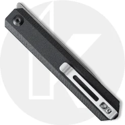 CIVIVI Exarch Knife C2003C - Value Price EDC - Satin D2 Drop Point - Black G10 - Liner Lock - Front Flipper Folder 5 CIVIVI Exarch Knife C2003C - Value Price EDC - Satin D2 Drop Point - Black G10 - Liner Lock - Front Flipper Folder -Knives Shop C2003C CLOSED BACK