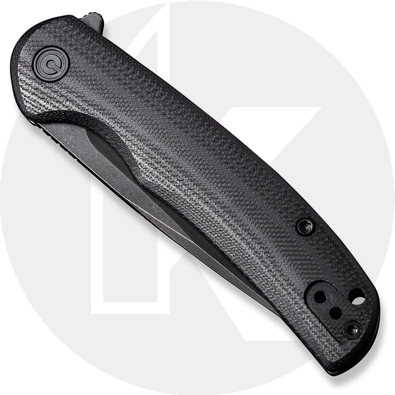 CIVIVI NOx C2110C - Black Stonewash Nitro-V - Black G10 / Stainless Steel - Frame Lock Folder 2 CIVIVI NOx C2110C - Black Stonewash Nitro-V - Black G10 / Stainless Steel - Frame Lock Folder - Image 2