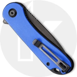 CIVIVI Elementum C907X - Black Stonewash D2 - Blue G10 - Liner Lock - Flipper Folder 5 CIVIVI Elementum C907X - Black Stonewash D2 - Blue G10 - Liner Lock - Flipper Folder -Knives Shop C907X Elementum CLOSED BACK