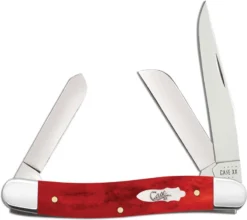 Case Medium Stockman Knife 11321- Smooth Old Red Bone - 6318SS