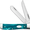 Case Mini Trapper Knife 18587 Aqua Kirinite SparXX 10207SS