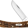 Case Sod Buster Jr Knife 30092 Amber Bone CV 6137CV