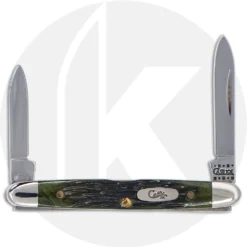 Case Small Pen Knife 03502 - Hunter Green Bone - 6201SS - Discontinued - BNIB