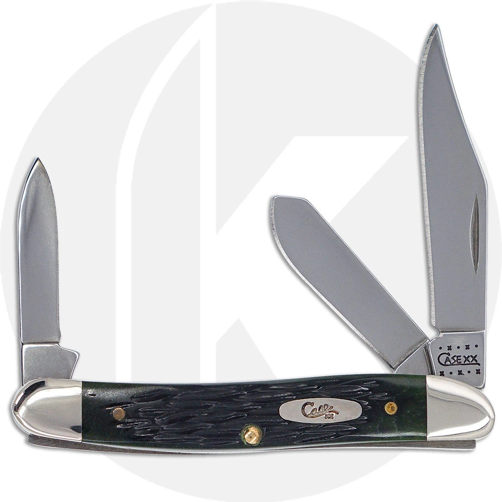 Case Medium Stockman Knife 03506 - Hunter Green Bone - 63087SS - Discontinued - BNIB 1 Case Medium Stockman Knife 03506 - Hunter Green Bone - 63087SS - Discontinued - BNIB