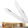 Case Trapper Knife 36720 Burnt Cream Bone 6254SS