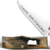 Case Mid-Folding Hunter Knife 05293 - Case Brothers - Genuine Stag - 51265LCSS - Discontinued - BNIB