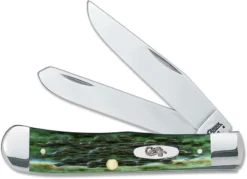 Case Knives: Case Pocket Worn Bermuda Green Trapper, CA-9720