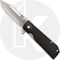 Cold Steel 1911 Folding Knife 20NPJAA - Value Priced EDC - Satin Clip Point With Flipper - Black Griv Ex - Liner Lock