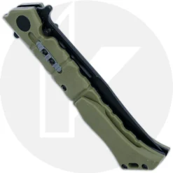 Cold Steel Medium Luzon - Black Clip Point - Olive Drab GFN - 20NQL-ODBK -Knives Shop CS 20NQL ODBK CLOSED BACK