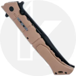 Cold Steel Large Luzon - Black Clip Point - Desert Tan GFN - 20NQX-DTBK -Knives Shop CS 20NQX DTBK CLOSED BACK