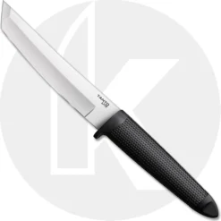 Cold Steel Tanto Lite 20TL - Value Price EDC - Stainless Steel Tanto Fixed Blade - Textured Black Handle - Polymer Belt Sheath