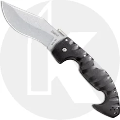 Cold Steel 21ST Spartan Knife AUS 10A Open On Withdrawal Black Griv-Ex Tri-Ad Lock Folder