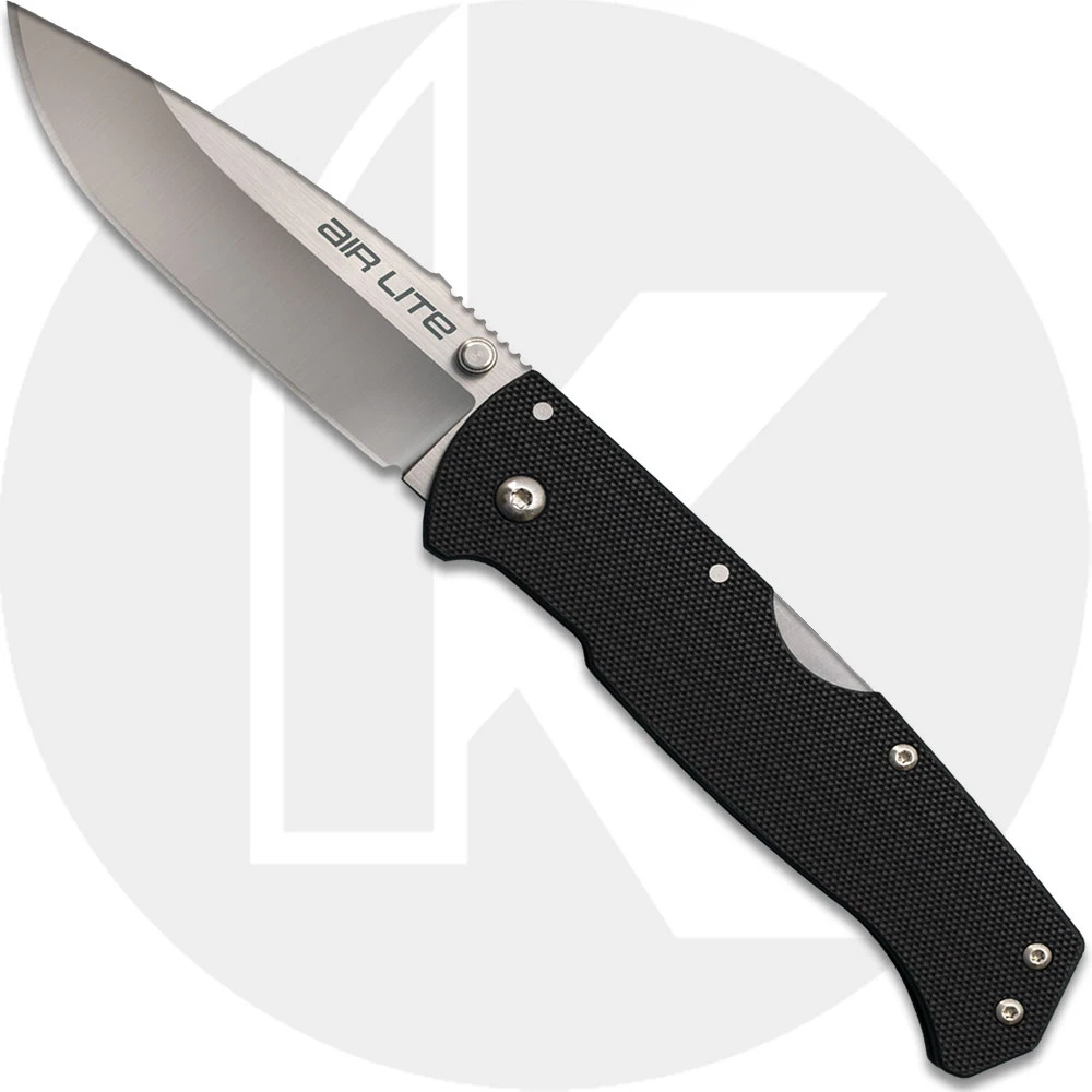 Cold Steel Air Lite 26WD - Value Priced EDC - Drop Point Blade - Black G10 - Tri Ad Lock - Folding Knife 1 Cold Steel Air Lite 26WD - Value Priced EDC - Drop Point Blade - Black G10 - Tri Ad Lock - Folding Knife