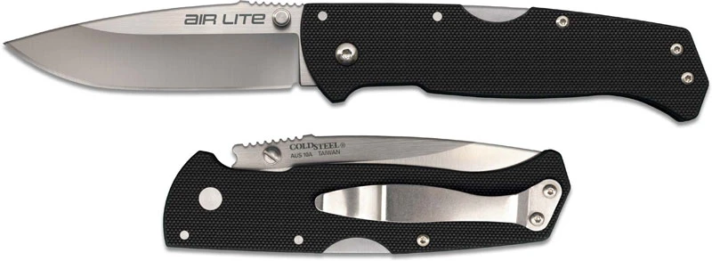 Cold Steel Air Lite 26WD - Value Priced EDC - Drop Point Blade - Black G10 - Tri Ad Lock - Folding Knife 2 Cold Steel Air Lite 26WD - Value Priced EDC - Drop Point Blade - Black G10 - Tri Ad Lock - Folding Knife - Image 2