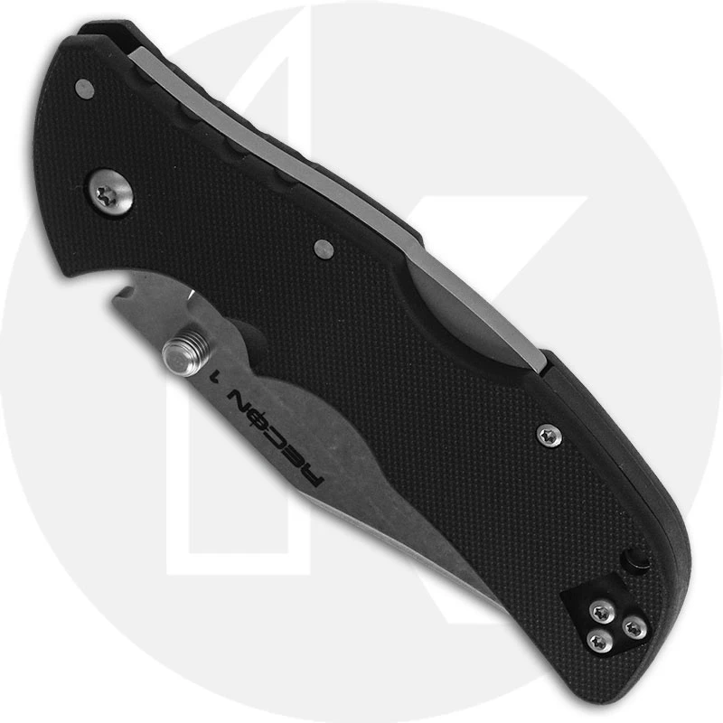 Cold Steel Mini Recon 1 27BAC - Compact EDC - Stonewash AUS 10A Clip Point - Black GRN - Folding Knife 2 Cold Steel Mini Recon 1 27BAC - Compact EDC - Stonewash AUS 10A Clip Point - Black GRN - Folding Knife - Image 2
