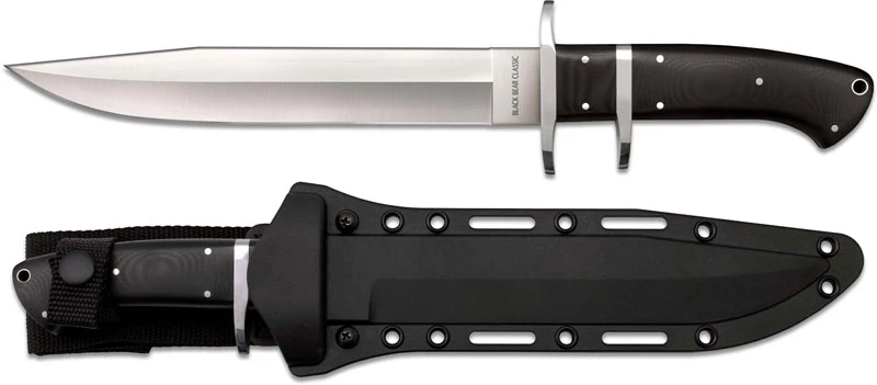Cold Steel Black Bear Classic 35AR - Sub Hilt Fighter - San Mai Double Edge Clip Point - G10 Handle 2 Cold Steel Black Bear Classic 35AR - Sub Hilt Fighter - San Mai Double Edge Clip Point - G10 Handle - Image 2