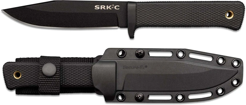 Cold Steel SRK Compact Knife 49LCKD - Value Priced - Black SK-5 Clip Point Fixed Blade - Kray Ex Handle 2 Cold Steel SRK Compact Knife 49LCKD - Value Priced - Black SK-5 Clip Point Fixed Blade - Kray Ex Handle - Image 2