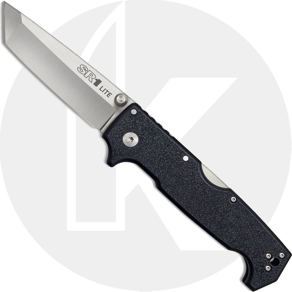 Cold Steel SR1 Lite 62K1A - Value Priced EDC - Tanto Blade - Black Griv Ex - Tri Ad Lock - Folding Knife 1 Cold Steel SR1 Lite 62K1A - Value Priced EDC - Tanto Blade - Black Griv Ex - Tri Ad Lock - Folding Knife