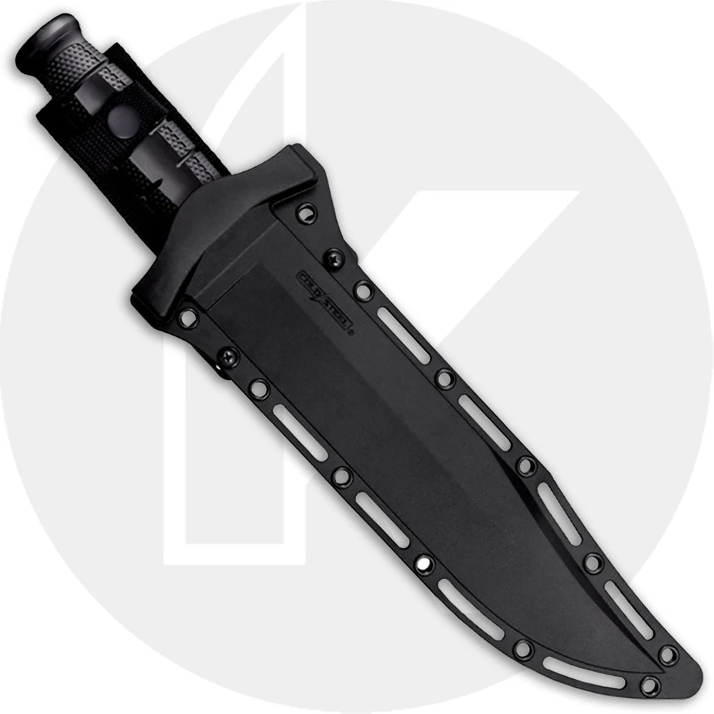Cold Steel Leatherneck Bowie FX-LTHRNK - Black D2 Clip Point Fixed Blade - Kray-Ex Handle - Secure-Ex Sheath 3 Cold Steel Leatherneck Bowie FX-LTHRNK - Black D2 Clip Point Fixed Blade - Kray-Ex Handle - Secure-Ex Sheath - Image 3