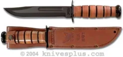 KABAR Knife, US Navy With Leather Sheath, KA-1225