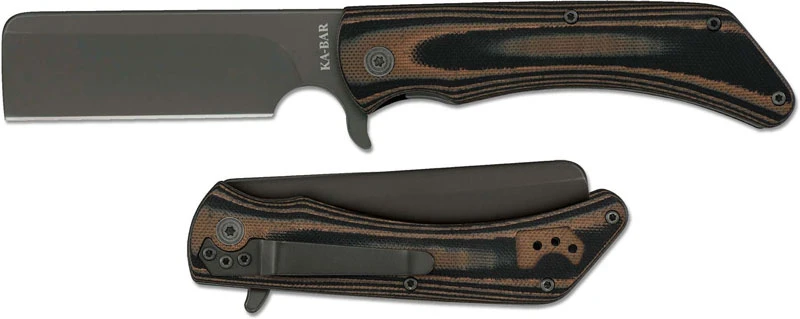 KABAR Mark 98-R Folder 3067 - Value Priced EDC - Black Cleaver Blade - Multicolor G10 - Flipper Folder 1 KABAR Mark 98-R Folder 3067 - Value Priced EDC - Black Cleaver Blade - Multicolor G10 - Flipper Folder