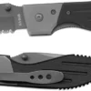 KABAR Warthog Tanto Folder, Part Serrated, KA-3075