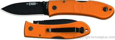 KA-BAR Knives: KABAR Dozier Folding Hunter, Orange Handle, KA-4062BO 1 KA-BAR Knives: KABAR Dozier Folding Hunter, Orange Handle, KA-4062BO