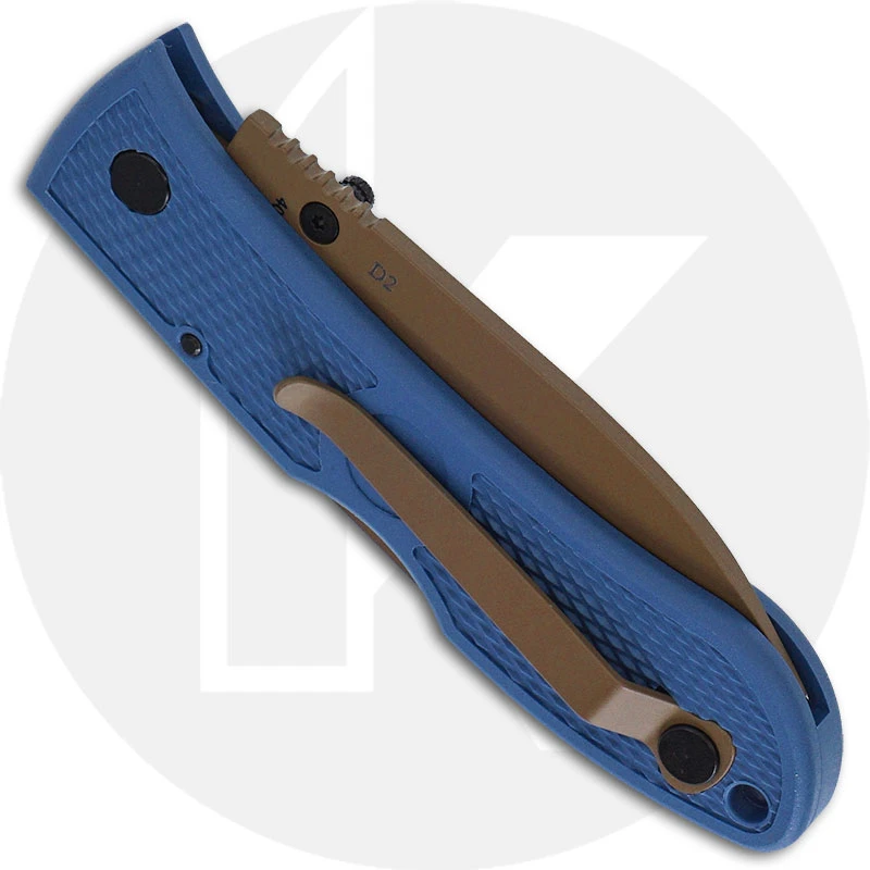 KABAR Dozier D2 Folding Hunter 4062D2 - Value Priced EDC - Dark Tan D2 Drop Point - Blue Zytel - Lock Back Folder 3 KABAR Dozier D2 Folding Hunter 4062D2 - Value Priced EDC - Dark Tan D2 Drop Point - Blue Zytel - Lock Back Folder - Image 3