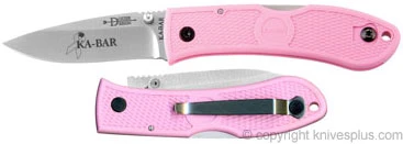 KA-BAR Knives: KABAR Dozier Folding Hunter, Pink Handle, KA-4062PK 1 KA-BAR Knives: KABAR Dozier Folding Hunter, Pink Handle, KA-4062PK