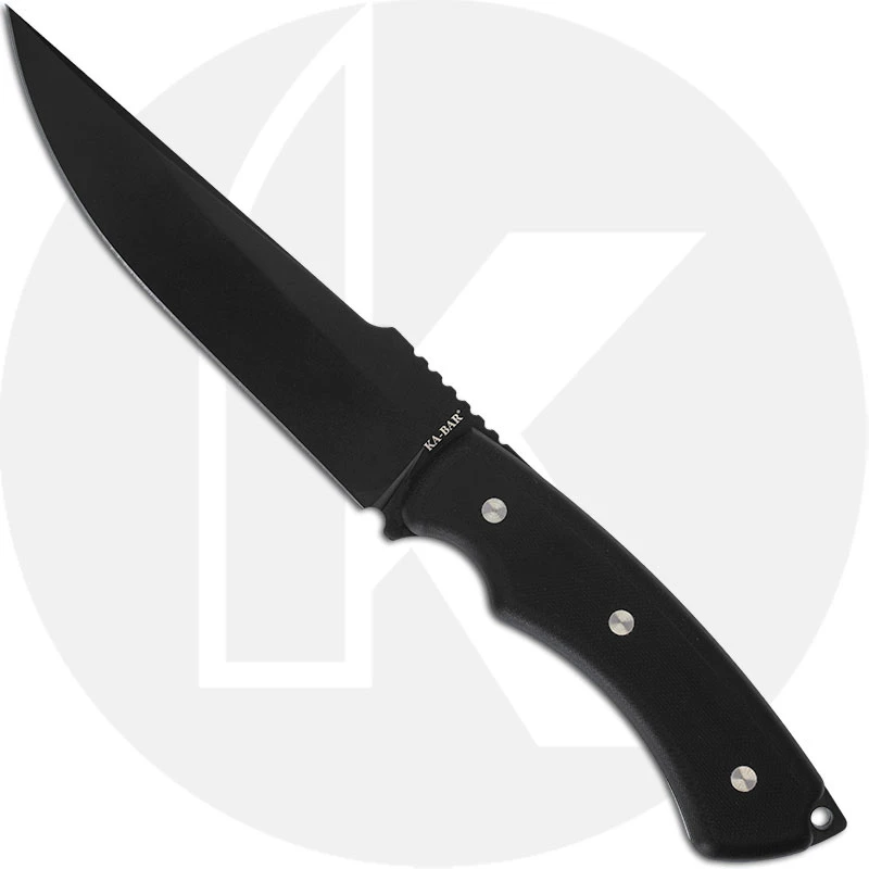 KABAR IFB Trail Point 5351 - Value Priced Fixed Blade - Black Trailing Point - Black G10 - MOLLE Compatible Sheath 1 KABAR IFB Trail Point 5351 - Value Priced Fixed Blade - Black Trailing Point - Black G10 - MOLLE Compatible Sheath