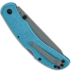 KABAR USSF Corser Folder 5698SF - Value Priced EDC - Gray Tanto - Blue GFN-PA66 - Lock Back Folder -Knives Shop KA 5698SF FRONT CLOSED