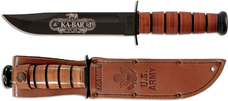 KABAR 9190 120th Anniversary Commemorative Knife With US Army Tang Stamp USA Made 1 KABAR 9190 120th Anniversary Commemorative Knife With US Army Tang Stamp USA Made