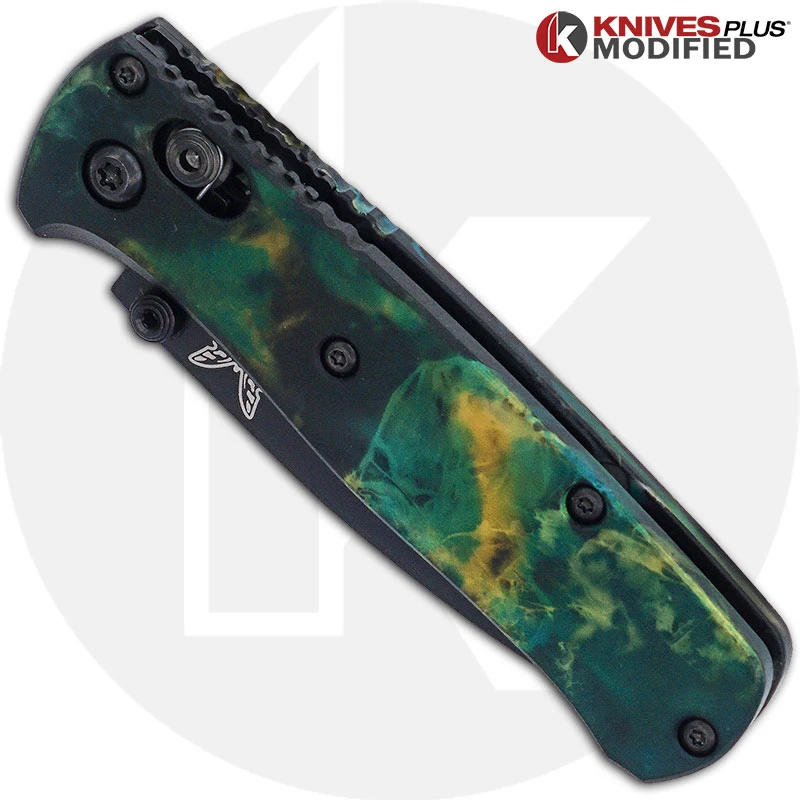 MODIFIED Benchmade Mini Bugout 533BK Knife + Custom AWT Anodized Scales 2 MODIFIED Benchmade Mini Bugout 533BK Knife + Custom AWT Anodized Scales - Image 2