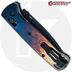 MODIFIED Benchmade Bugout 535BK Knife + KP Titanium Quasar Scales -Knives Shop KP 535 17 CLOSED BACK