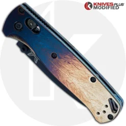 MODIFIED Benchmade Bugout 535BK Knife + KP Titanium Quasar Scales -Knives Shop KP 535 17 CLOSED FRONT