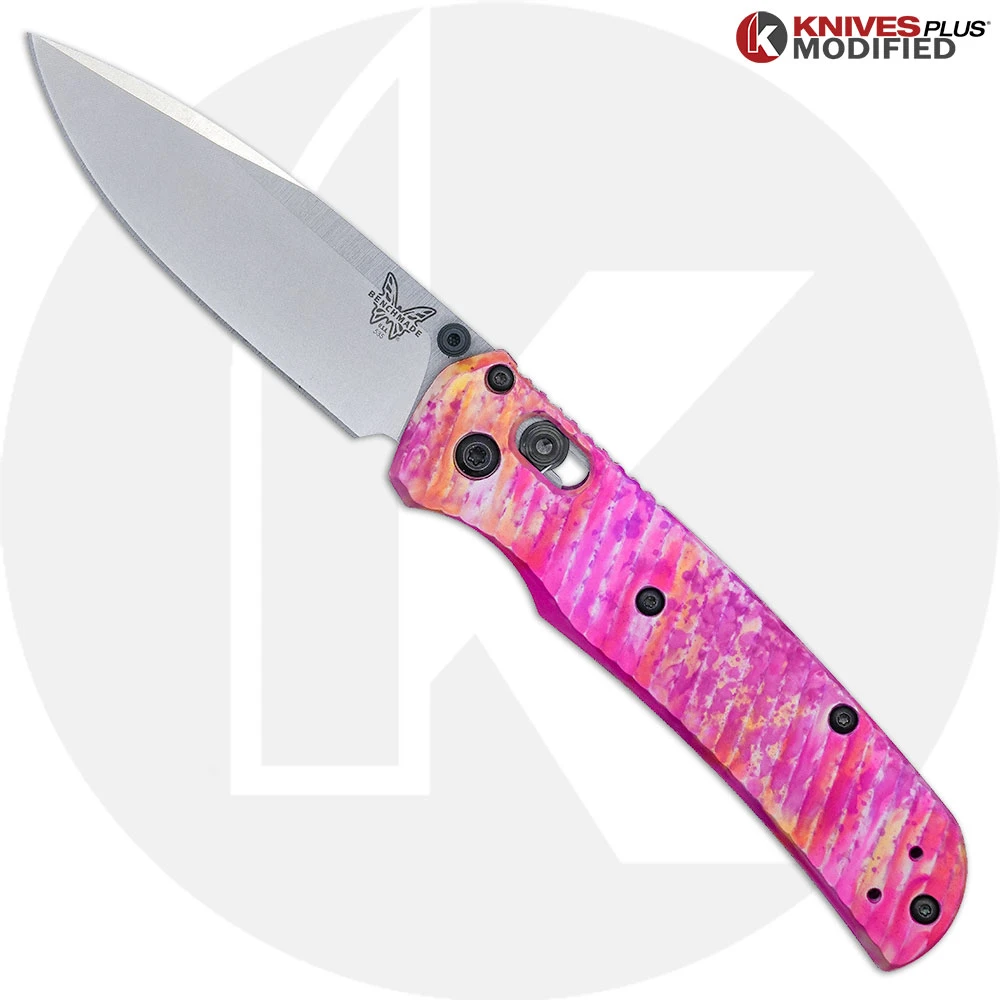 MODIFIED Benchmade Bugout 535 + AWT Archon Custom Anodized Scales + KP Black Thumbstud & Standoffs 1 MODIFIED Benchmade Bugout 535 + AWT Archon Custom Anodized Scales + KP Black Thumbstud & Standoffs