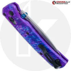 MODIFIED Benchmade Bugout 535 Knife + AWT Archon Custom Anodized Scales -Knives Shop KP 535 AWT CUSTOM3 CLOSED BACK