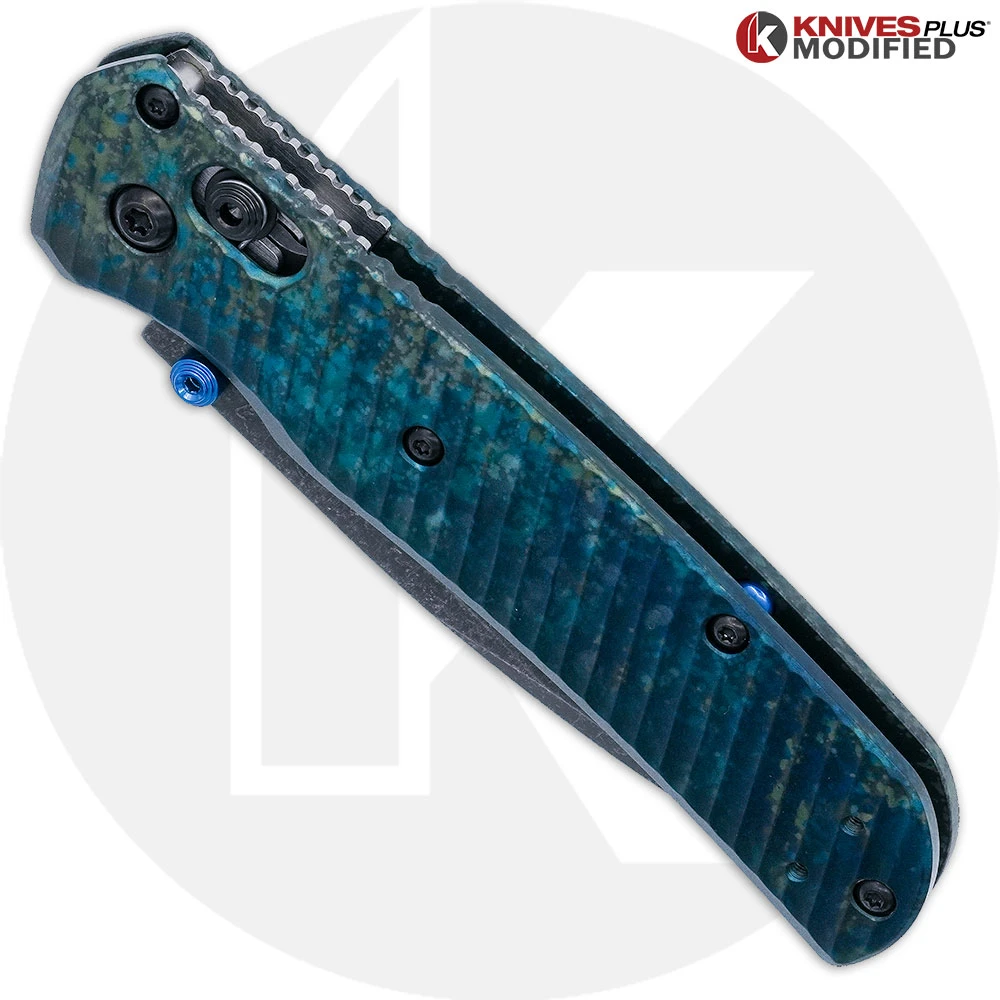 MODIFIED Benchmade Bugout 535 Knife + Acid Stonewash Blade + AWT Archon Custom Anodized Scales 2 MODIFIED Benchmade Bugout 535 Knife + Acid Stonewash Blade + AWT Archon Custom Anodized Scales - Image 2