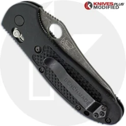 MODIFIED Benchmade Griptilian Knife 550HG - S30V - Acid Stonewash - Sheepsfoot -Knives Shop KP 550HG 1 NEW CLOSED BACK LOGO